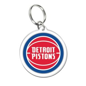 Wincraft Detroit Pistons Premium Acrylique Team Logo NBA Porte-clés Rouge-bleu 717172