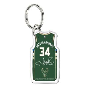 Wincraft Giannis Antetokounmpo Milwaukee Bucks Porte-clés NBA en acrylique de qualité supérieure Vert 717186