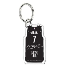 Wincraft Kevin Durant Brooklyn Nets Porte-clés NBA en acrylique premium Noir et blanc 717190