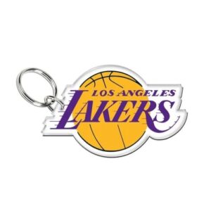 Wincraft Los Angeles Lakers Premium Acrylique Team Logo NBA Porte-clés Violet jaune 717170