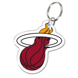 Wincraft Miami Heat Premium Acrylique Team Logo NBA Porte-clés Rouge-blanc 717180