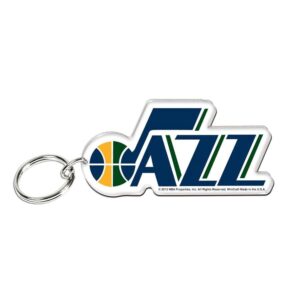 Wincraft Utah Jazz Premium Acrylique Team Logo NBA Porte-clés Gris 717174