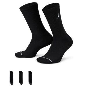 Chaussettes de sport 2023 Jordan Everyday Max Crew Black Chaussettes 3 Pack Noir 718551
