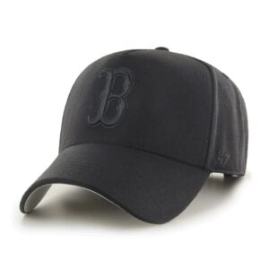 Casquette de Baseball 47 marque Boston Red Sox '47 MVP DT MLB Snapback tout noir chapeau noir 720293
