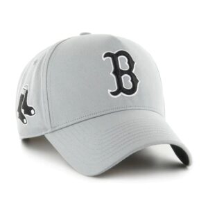 Casquette de baseball 47 marque Boston Red Sox Storm noir et blanc '47 MVP DT MLB Snapback chapeau gris 720296