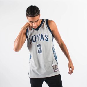 Maillot de basket-ball Mitchell & Ness Allen Iverson Georgetown Hoyas College NCAA Swingman Jersey blanc 725588