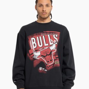 Mitchell & Ness Chicago Bulls Vintage abstrait NBA T-shirt à col rond 719616