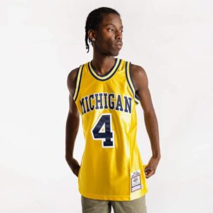 Mitchell & Ness Chris Webber Michigan Wolverines NCAA Maillot de basket-ball authentique 725736