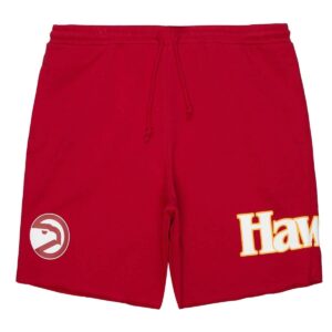 Mitchell & Ness Game Day FT Shorts Atlanta Hawks Shorts Blanc/Rouge 728486