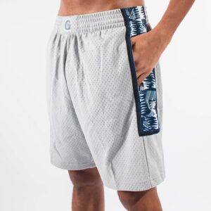 Mitchell & Ness Georgetown Hoyas 1995-96 Hardwood Classics Throwback Swingman NCAA Short blanc gris 725504