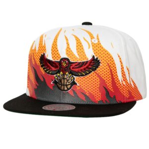 Chapeau Mitchell & Ness Hot Fire Snapback HWC Atlanta Hawks Rose 728935