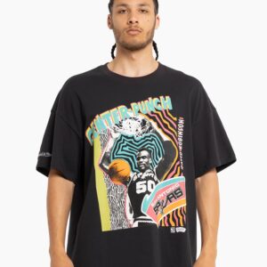 Mitchell & Ness San Antonio Spurs Center Punch T-shirt vintage noir 718987