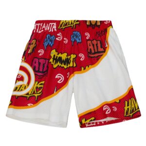 Mitchell & Ness Slap Autocollant Swingman Atlanta Hawks 1986-87 Short Multi 728181