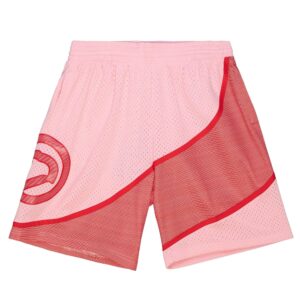 Mitchell & Ness Space Knit Swingman Atlanta Hawks 1986-87 Short Rose/Rouge 728169