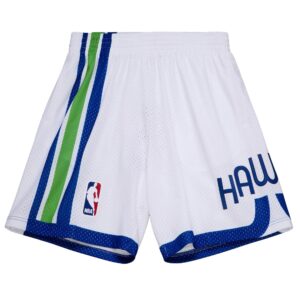 Mitchell & Ness Swingman Atlanta Hawks 1970-71 Short blanc blanc/vert 728282