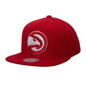 Mitchell & Ness Team Ground 2.0 Snapback Atlanta Hawks Chapeau Blanc 728930