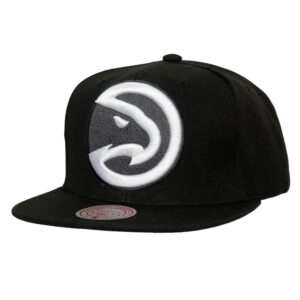 Mitchell & Ness XL BWG Snapback Atlanta Hawks Chapeau Violet 728939