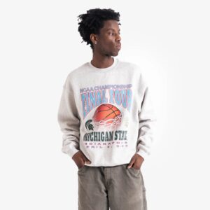 NCAA Michigan State Spartans Final Four 2000 Champs NCAA Pull à col rond T-shirt Noir 718363