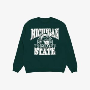 NCAA Michigan State University mascotte NCAA col rond pull T-Shirt 718356