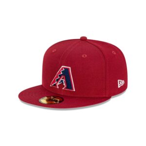 New Era Arizona Diamondbacks Bordeaux 59FIFTY MLB Casquette ajustée Rouge-bleu 722080