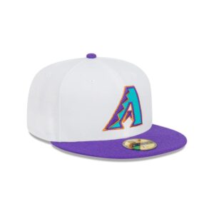 New Era Arizona Diamondbacks Cooperstown 59FIFTY MLB Casquette ajustée Blanc 723735