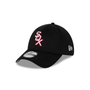 Casquette ajustée New Era Chicago White Sox Cooperstown 39THIRTY MLB noir 721268