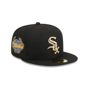 New Era Chicago White Sox World Series 59FIFTY MLB Casquette ajustée Blanc 723801