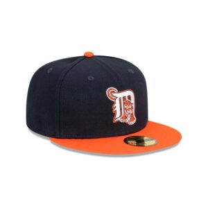 New Era Detroit Tigers Cooperstown 59FIFTY MLB Casquette ajustée Noir-orange 722192