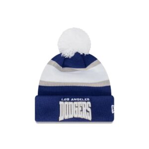 New Era Los Angeles Dodgers Pro Arch Pom Knit MLB Bonnet Rouge 721420