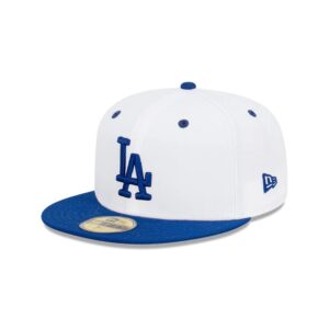 New Era Los Angeles Dodgers Two Tone Classic 59FIFTY MLB Casquette ajustée Blanc-bleu 721314