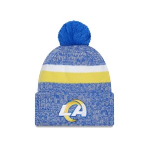 New Era Los Angeles Rams Sideline Pom Knit NFL 2023-24 Bonnet Rose 723699
