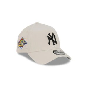 Casquette Snapback New Era New York Yankees 9FORTY A-Frame World Series MLB Beige 721369