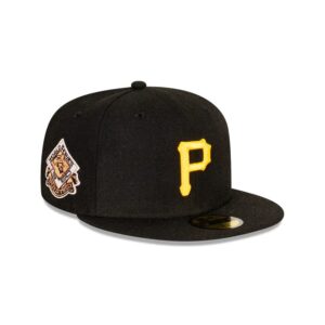 New Era Pittsburgh Pirates Cooperstown 59FIFTY MLB Casquette ajustée Noir et or 722095
