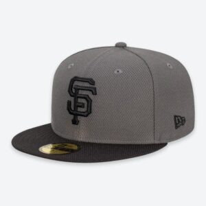 Casquette de baseball New Era San Francisco Giants De Storm bicolore 59FIFTY MLB chapeau ajusté gris 721179