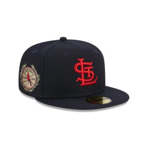 New Era St. Casquette de baseball Louis Cardinals World Series 59FIFTY MLB Fitted Hat Rouge-bleu 721979