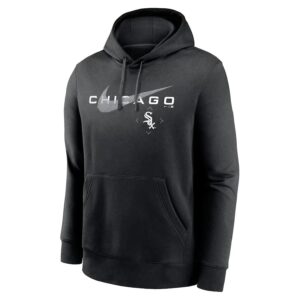 Nike Chicago White Sox Swoosh Neighbourhood Pullover MLB Sweat à capuche Noir 724630