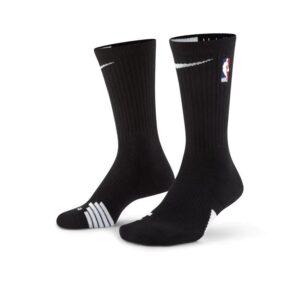 Nike Elite Noir Basketball NBA Crew Chaussettes Noir 718498
