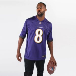 Nike Lamar Jackson Baltimore Ravens Domicile NFL T-shirt en jersey limité 723506