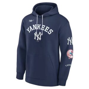 Nike New York Yankees Rewind Lefty MLB Sweat à capuche Blanc 724482