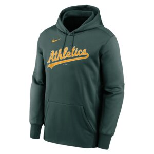 Nike Oakland Athletics Wordmark Therma Performance Pullover MLB Sweat à capuche Noir 724622