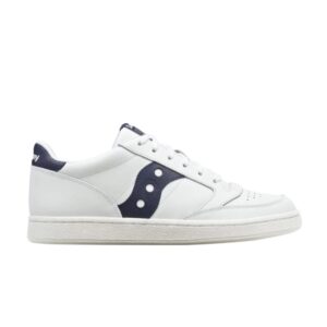 Baskets Saucony Jazz Court PU Blanc Marine Argent S70759 5