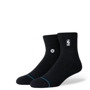Stance Logoman Quarter NBA Chaussettes noires Blanc 718606