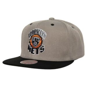 Mitchell & Ness Breakthrough Snapback Brooklyn Nets Chapeau Gris 737242