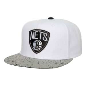 Mitchell & Ness Cement Top Snapback Brooklyn Nets Chapeau Blanc 737233