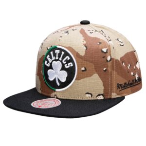 Mitchell & Ness Choco Camo Snapback Boston Celtics Chapeau Camouflage 732689