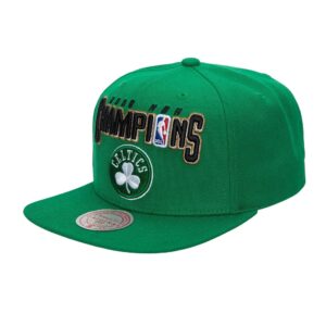 Mitchell & Ness 08 NBA Champs Snapback HWC Boston Celtics Chapeau Jaune 731026