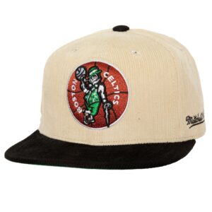 Mitchell & Ness Chapeau 2 tons Team Cord ajusté HWC Boston Celtics Beige 734975