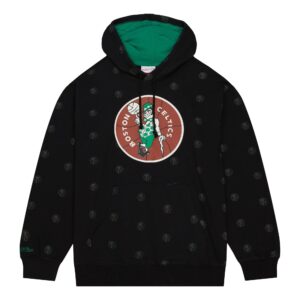 Mitchell & Ness AOP Polaire Boston Celtics Sweat à capuche Blanc 736953