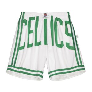 Short Mitchell & Ness Big Face 2.0 Short blanc Boston Celtics Orange 732050