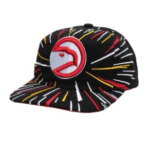 Mitchell & Ness Burst Deadstock Snapback HWC Atlanta Hawks Chapeau Noir 729209